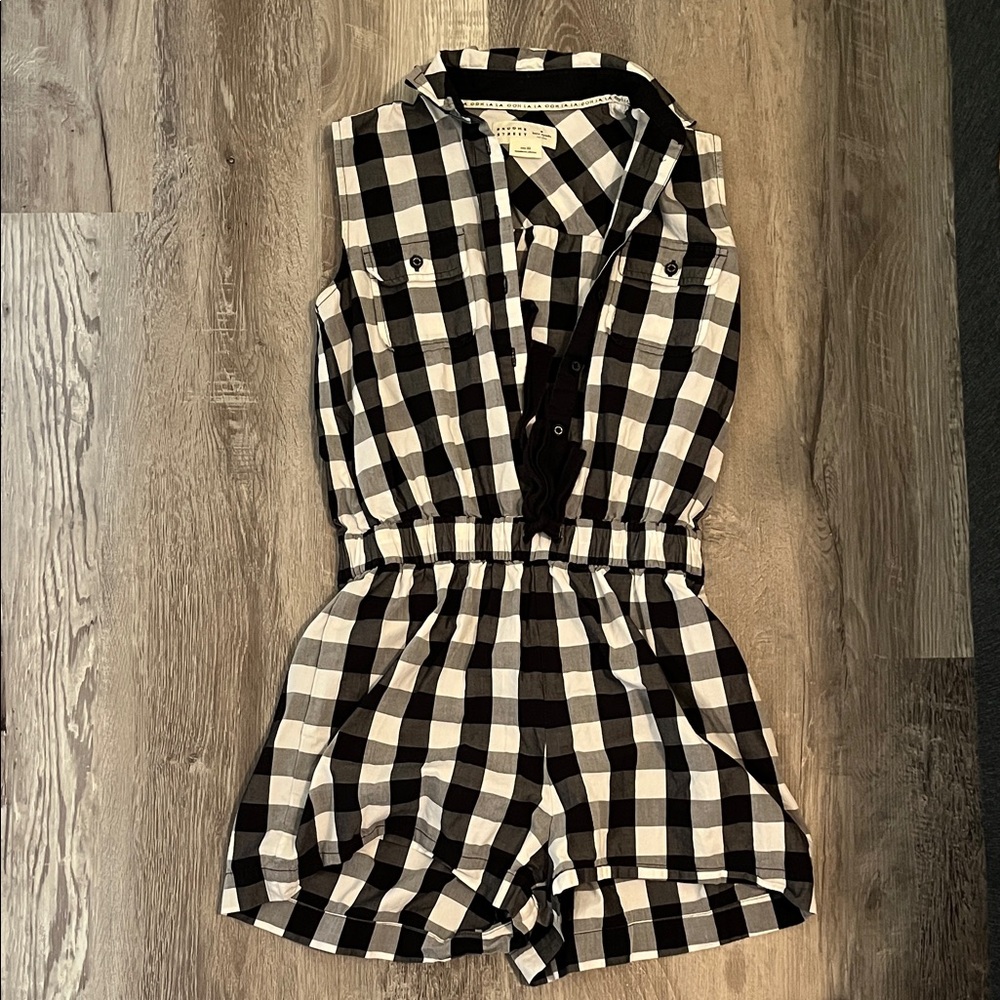 Kate Spade Black and White Checkered Top